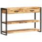 Preview: Sideboard 120x30x75 cm Raues Mango-Massivholz