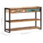 Preview: Sideboard 120x30x75 cm Recyceltes Massivholz