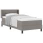 Preview: Boxspringbett mit Matratze mit Matratze Taupe 90 x 190 cm