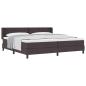Preview: Boxspringbett mit Matratze Dunkelbraun 200 x 200 cm