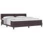 Preview: Boxspringbett mit Matratze Dunkelbraun 200 x 200 cm
