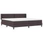 Preview: Boxspringbett mit Matratze Dunkelbraun 200 x 200 cm