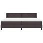 Preview: Boxspringbett mit Matratze Dunkelbraun 200 x 200 cm