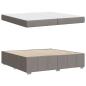 Preview: Bettgestell mit Matratze Taupe 200 x 200 cm Stoff