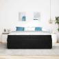Preview: Bettgestell mit Matratze mit Matratze Schwarz 200 x 200 cm Samt
