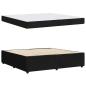 Preview: Bettgestell mit Matratze mit Matratze Schwarz 200 x 200 cm Samt