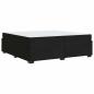 Preview: Bettgestell mit Matratze Schwarz 200 x 200 cm Samt