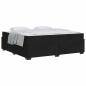 Preview: Bettgestell mit Matratze Schwarz 200 x 200 cm Samt