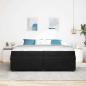 Preview: Bettgestell mit Matratze Schwarz 200 x 200 cm Samt