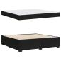 Preview: Bettgestell mit Matratze Schwarz 200 x 200 cm Samt