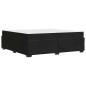 Preview: Bettgestell mit Matratze Schwarz 200 x 200 cm Samt