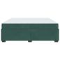 Preview: Bettgestell mit Matratze Dunkelgrün 200 x 200 cm Samt
