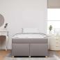 Preview: Bettgestell mit Matratze Taupe 120 x 190 cm Stoff