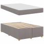 Preview: Bettgestell mit Matratze Taupe 120 x 190 cm Stoff