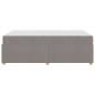 Preview: Bettgestell mit Matratze Taupe 120 x 190 cm Stoff
