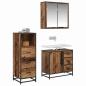Preview: Badezimmermöbel Set mit Regal 3 pcs Altholz 35 x 37,5 x 100 cm