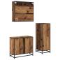 Preview: Badezimmermöbel Set mit Regal 3 pcs Altholz 35 x 37,5 x 100 cm