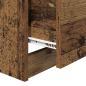 Preview: Nachttisch mit Schubladen Altholz 40 x 40 x 63 cm Holzwerkstoff