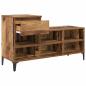 Preview: Schuhschrank mit Regal Altholz 102 x 36 x 60 cm Holzwerkstoff
