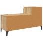 Preview: Schuhschrank Eiche handwerklich 102 x 36 x 60 cm Holzwerkstoff