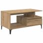 Preview: Couchtisch Eiche handwerklich 90 x 49 x 45 cm Holzwerkstoff