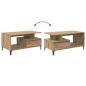 Preview: Couchtisch Eiche handwerklich 90 x 49 x 45 cm Holzwerkstoff