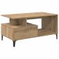 Preview: Couchtisch Eiche handwerklich 90 x 49 x 45 cm Holzwerkstoff