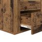 Preview: Nachttisch mit Schubladen Altholz 50 x 36 x 60 cm Holzwerkstoff