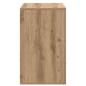 Preview: Nachttisch Eiche handwerklich 50 x 36 x 60 cm Holzwerkstoff