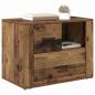 Preview: Nachttisch mit Schubladen Altholz 60 x 36 x 45 cm Holzwerkstoff