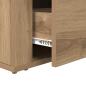 Preview: Nachttisch Eiche handwerklich 60 x 36 x 45 cm Holzwerkstoff