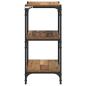 Preview: Bücherregal Altholz 40 x 33 x 71 cm Holzwerkstoff