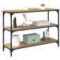Preview: Bücherregal Eiche handwerklich 100 x 33 x 71 cm Holzwerkstoff