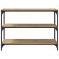 Preview: Bücherregal Eiche handwerklich 100 x 33 x 71 cm Holzwerkstoff