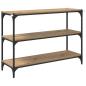 Preview: Bücherregal Eiche handwerklich 100 x 33 x 71 cm Holzwerkstoff