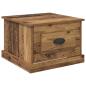 Preview: Couchtisch with Drawer Altholz 50 x 50 x 35 cm Holzwerkstoff