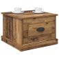 Preview: Couchtisch with Drawer Altholz 50 x 50 x 35 cm Holzwerkstoff