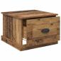 Preview: Couchtisch with Drawer Altholz 50 x 50 x 35 cm Holzwerkstoff