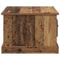 Preview: Couchtisch with Drawer Altholz 50 x 50 x 35 cm Holzwerkstoff