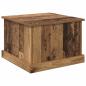 Preview: Couchtisch with Drawer Altholz 50 x 50 x 35 cm Holzwerkstoff