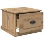 Preview: Couchtisch Eiche handwerklich 50 x 50 x 35 cm Holzwerkstoff