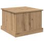 Preview: Couchtisch Eiche handwerklich 50 x 50 x 35 cm Holzwerkstoff