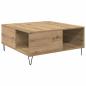 Preview: Couchtisch Eiche handwerklich 80 x 80 x 36.5 cm Holzwerkstoff