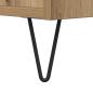 Preview: Couchtisch Eiche handwerklich 80 x 80 x 36.5 cm Holzwerkstoff