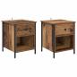 Preview: Nachttisch 2 pcs Altholz 40 x 42 x 50 cm Holzwerkstoff