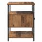 Preview: Nachttisch mit Schubladen Altholz 40 x 42 x 56 cm Holzwerkstoff