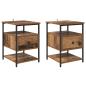 Preview: Nachttisch 2 pcs Altholz 40 x 42 x 56 cm Holzwerkstoff