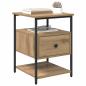 Preview: Nachttisch 2 pcs Eiche handwerklich 40 x 42 x 56 cm