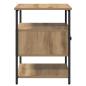 Preview: Nachttisch 2 pcs Eiche handwerklich 40 x 42 x 56 cm