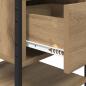 Preview: Nachttisch 2 pcs Eiche handwerklich 40 x 42 x 56 cm